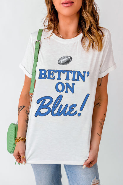 BETTIN ON Crewneck Graphic T Shirt