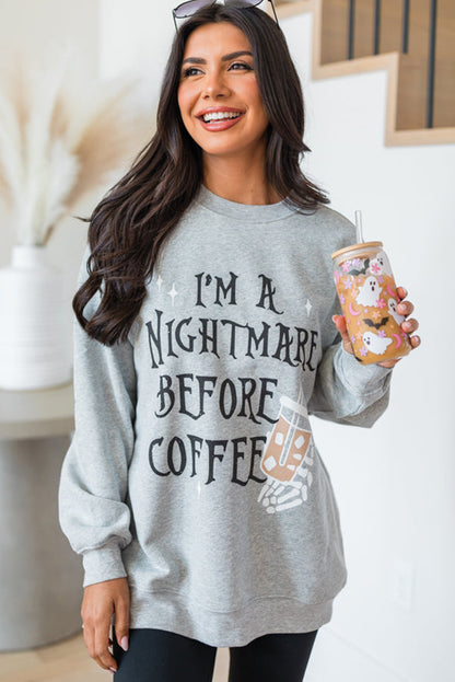 I'M A NIGHTMARE BEFORE COFFEE Sweatshirt