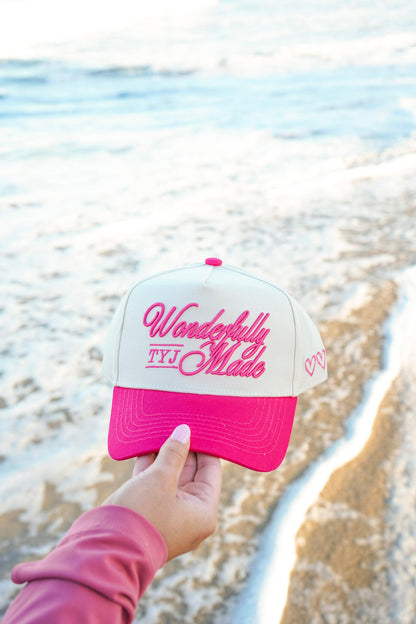 Wonderfully Made - Hot Pink Vintage Trucker Hat