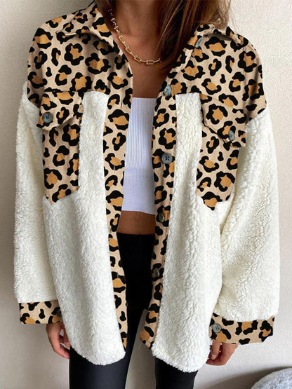 Fuzzy Button Up Jacket