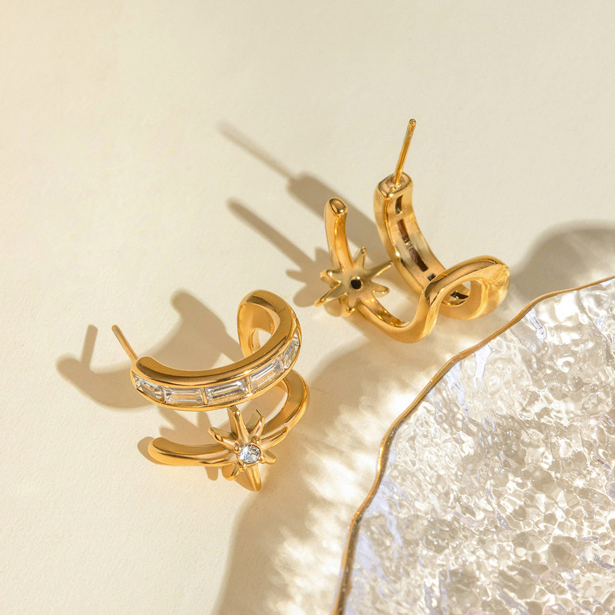 Double-Layered Earrings