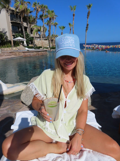 I Wonder If There's A Margarita Thinking About Me Too - Denim Hat