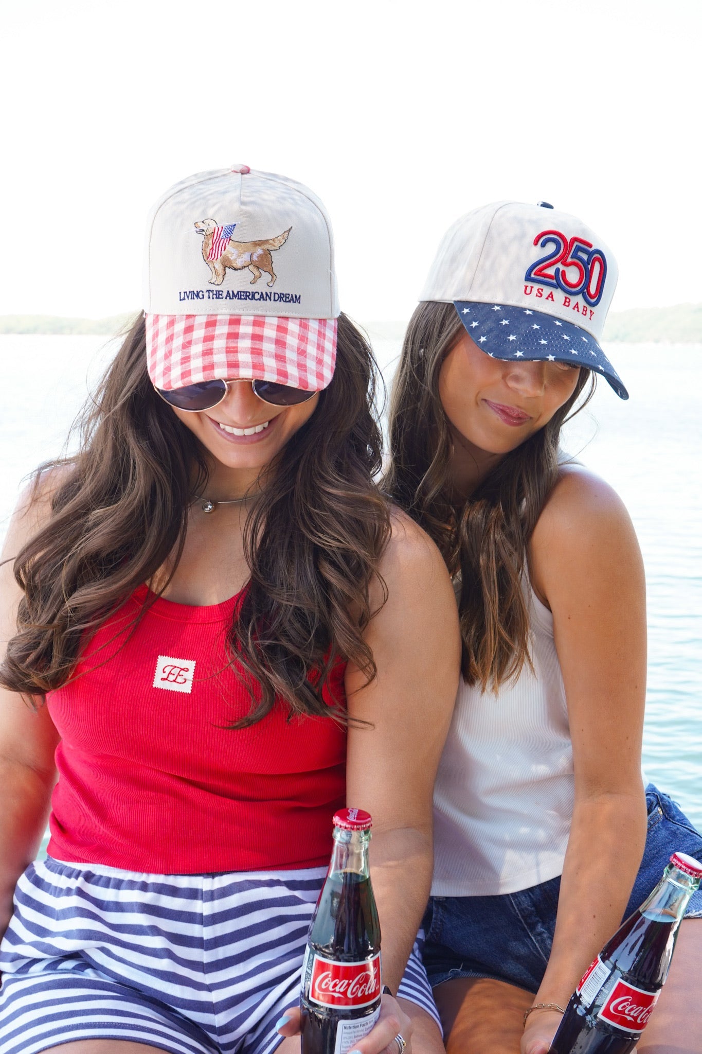 Living The American Dream - Red Gingham Hat