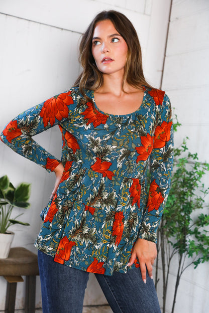 The Scarlet Fields Babydoll Blouse