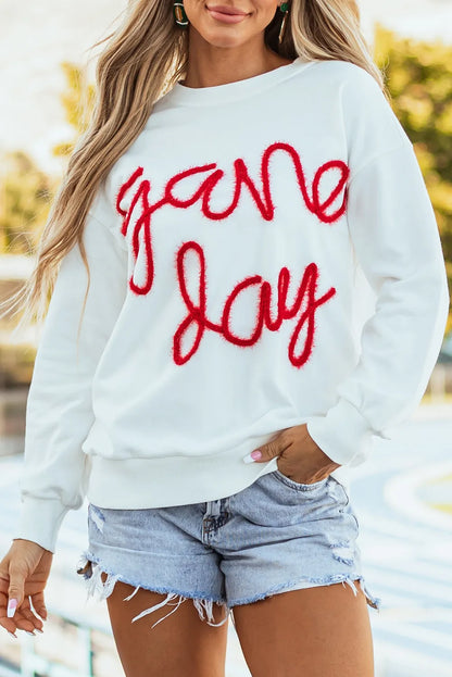 Round Neck Long Sleeve Sweatshirt