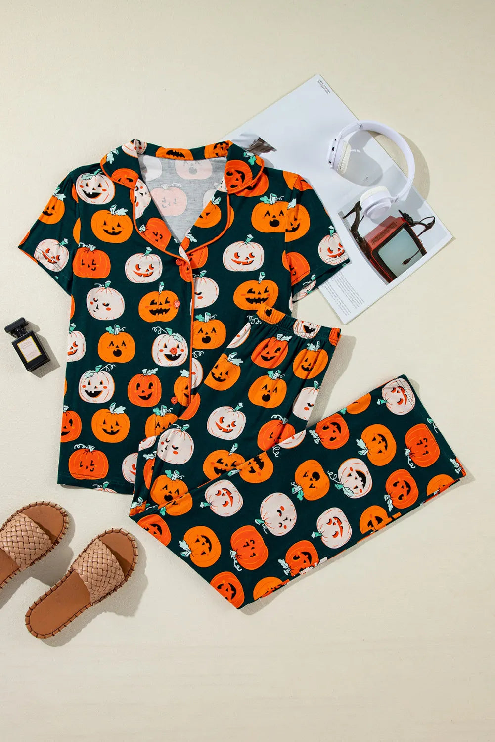 Pumpkin Top and Pants Lounge Set