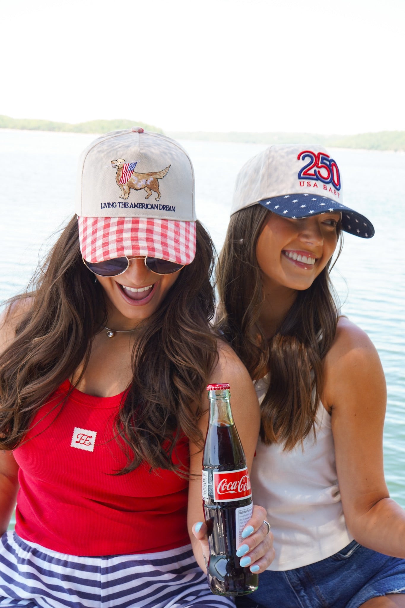 Living The American Dream - Red Gingham Hat