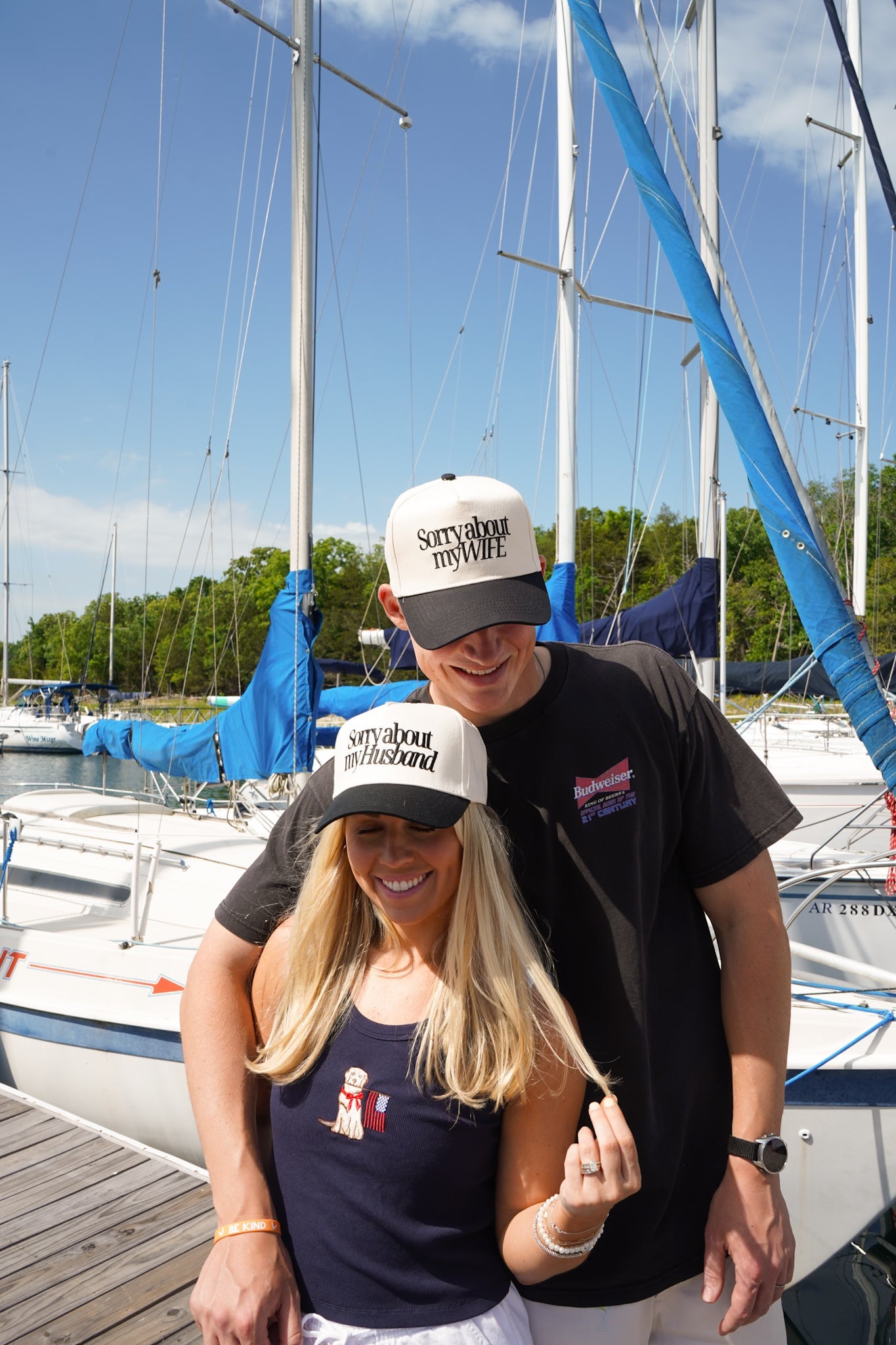 Sorry about my Husband / Wife Vintage Trucker Hat