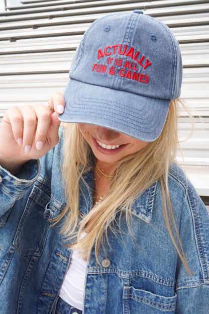 Actually It Is All Fun & Games - Dad Cap