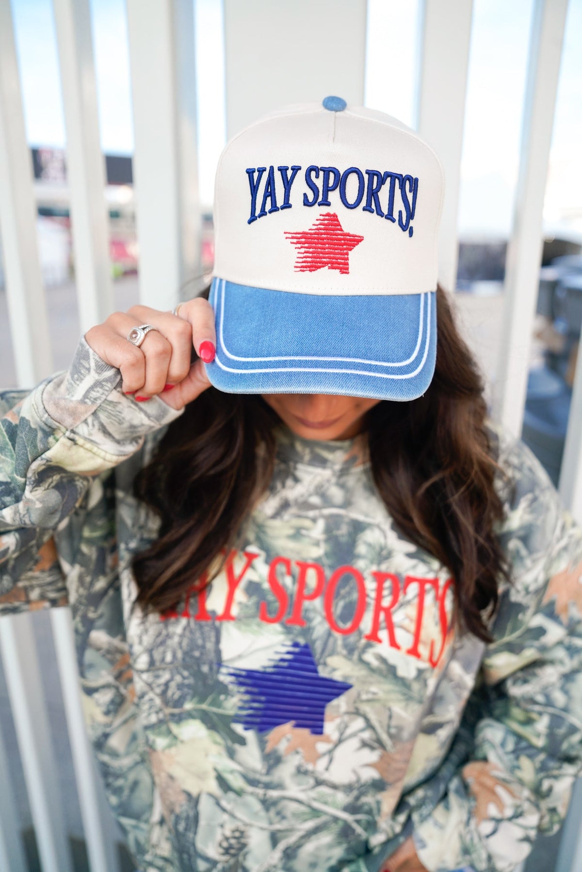 Yay Sports! - Denim Vintage Trucker Hat