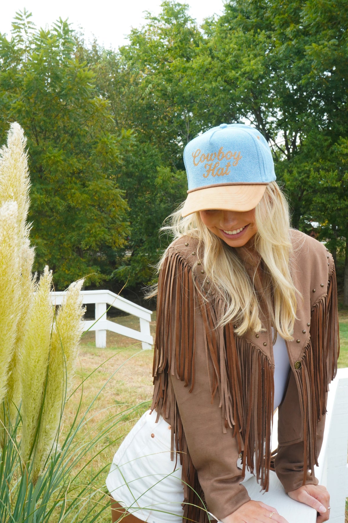Cowboy Hat - Denim Trucker Hat