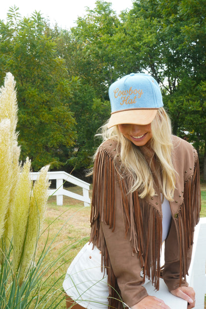 Cowboy Hat - Denim Trucker Hat
