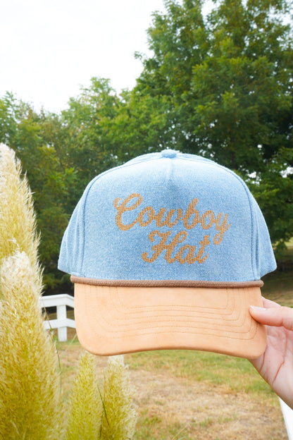 Cowboy Hat - Denim Trucker Hat