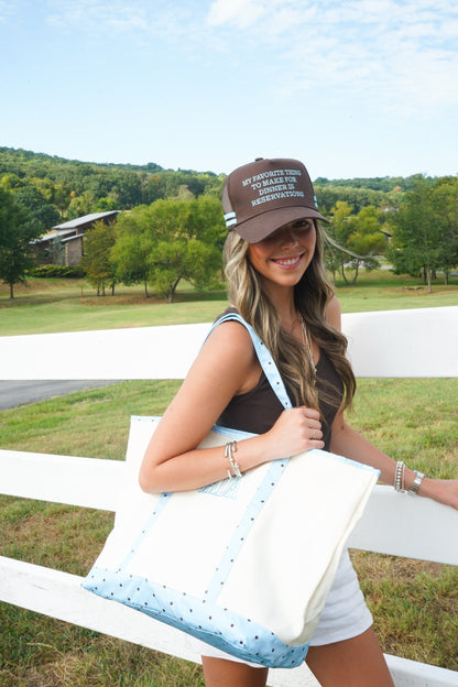 Favorite Thing is Reservations - Brown Trucker Hat