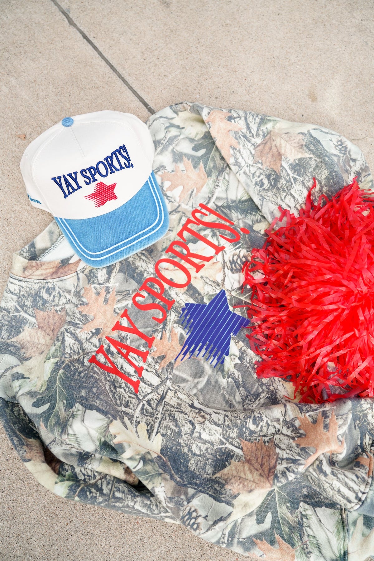 Yay Sports! - Denim Vintage Trucker Hat