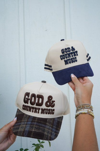 God & Country Music Trucker Hat