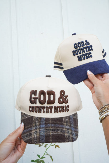 God & Country Music Trucker Hat