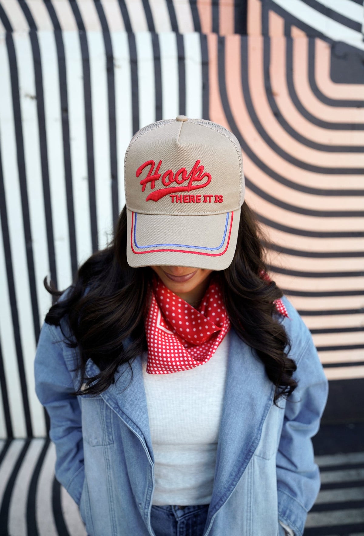 Hoop there it is - Tan Vintage Trucker Hat