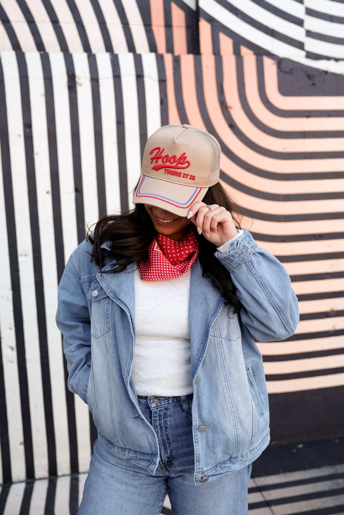 Hoop there it is - Tan Vintage Trucker Hat