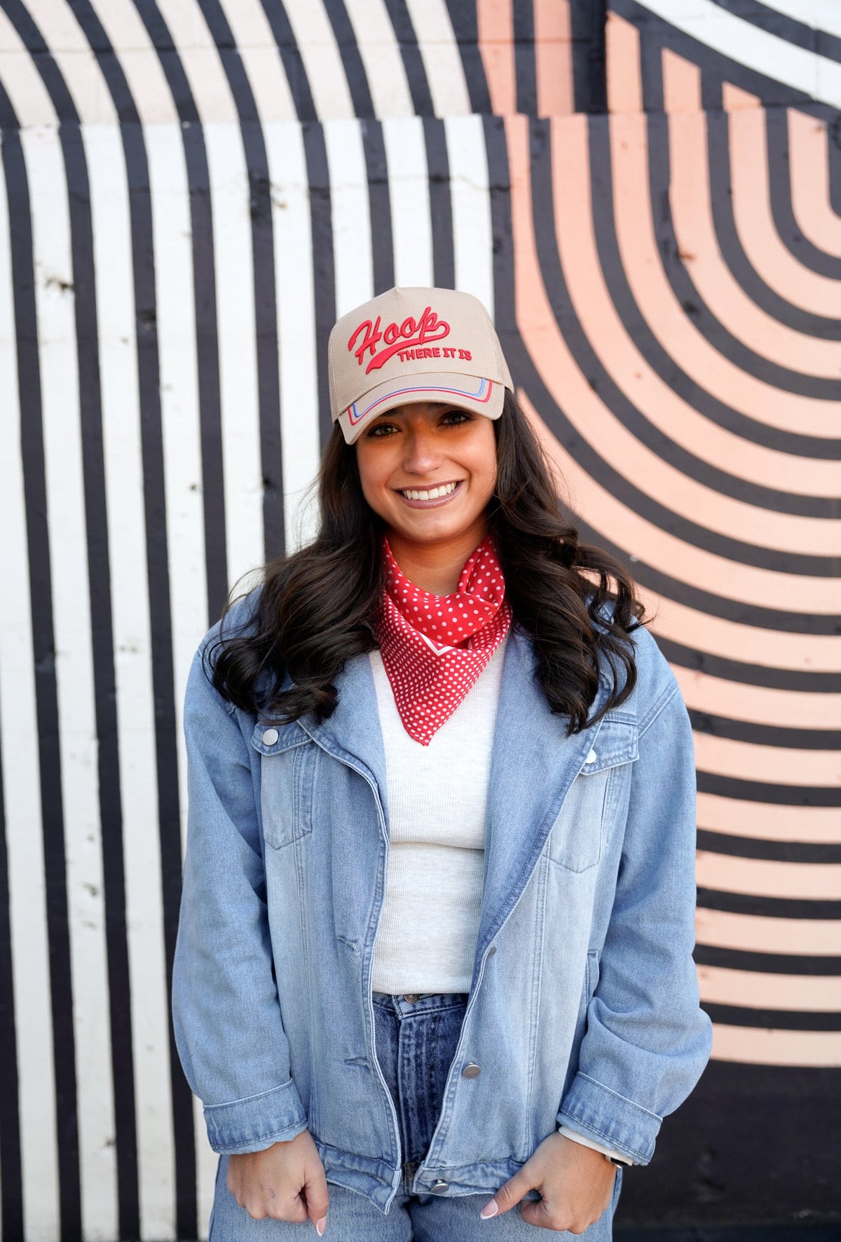 Hoop there it is - Tan Vintage Trucker Hat