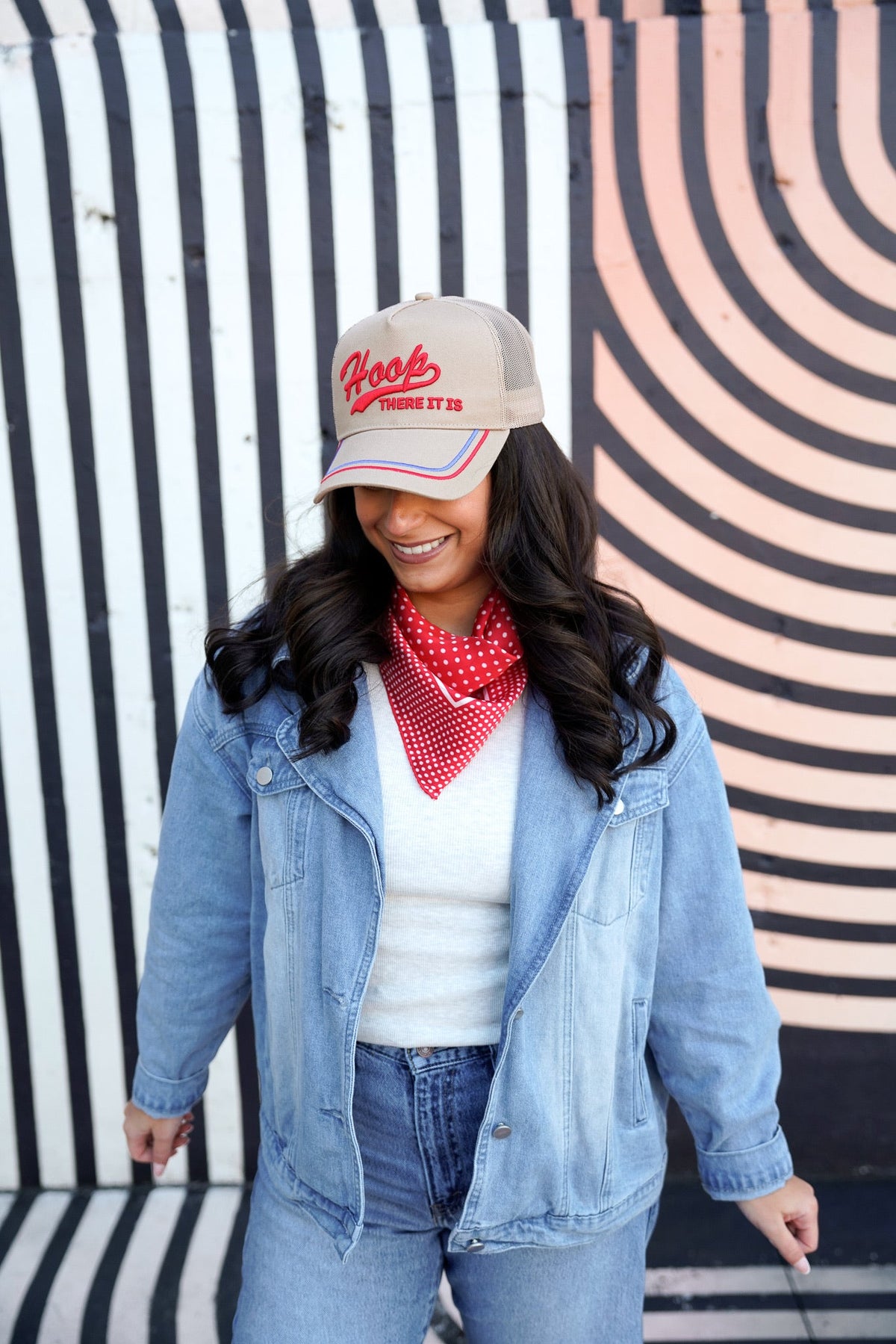 Hoop there it is - Tan Vintage Trucker Hat