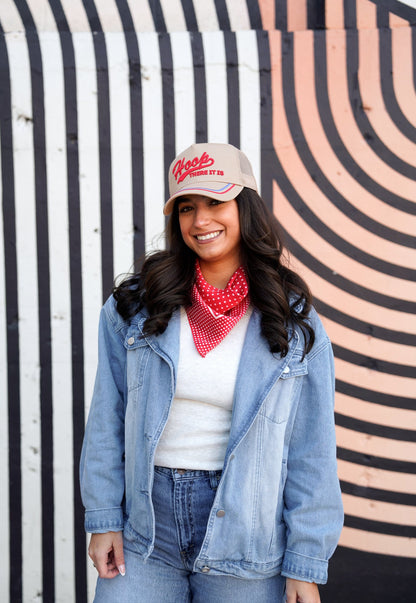 Hoop there it is - Tan Vintage Trucker Hat