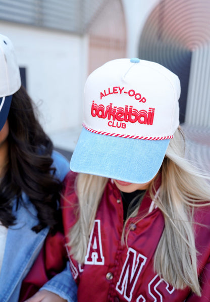 Alley Oop Basketball Club - Denim Vintage Trucker Hat