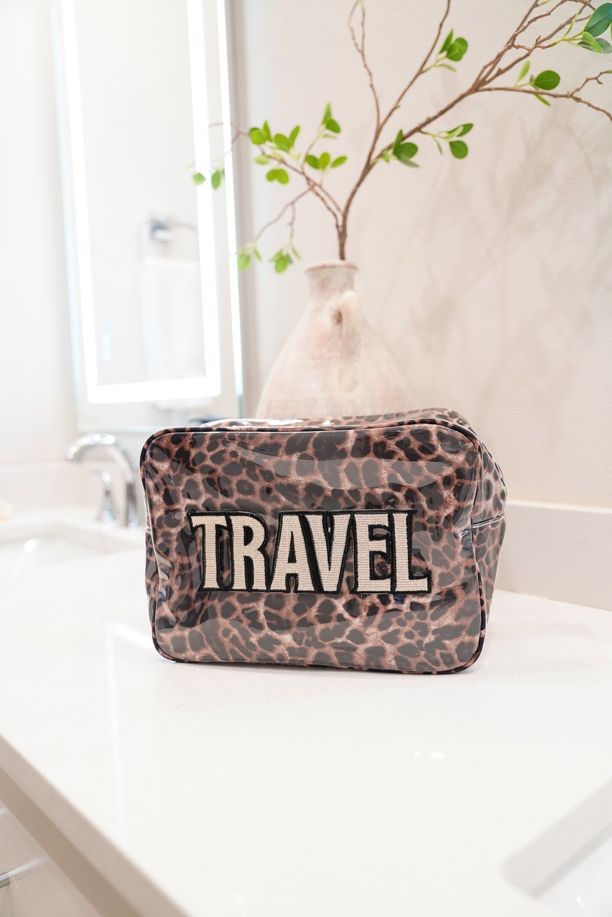 Travel - Leopard Clear Coat XL Bag
