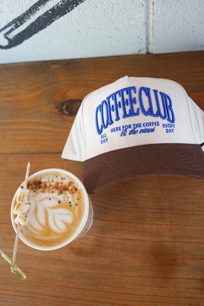 Coffee Club - Brown Vintage Trucker Hat