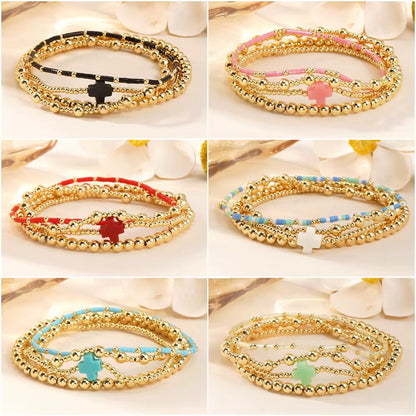 Stackable Cross Bracelet Sets RTS