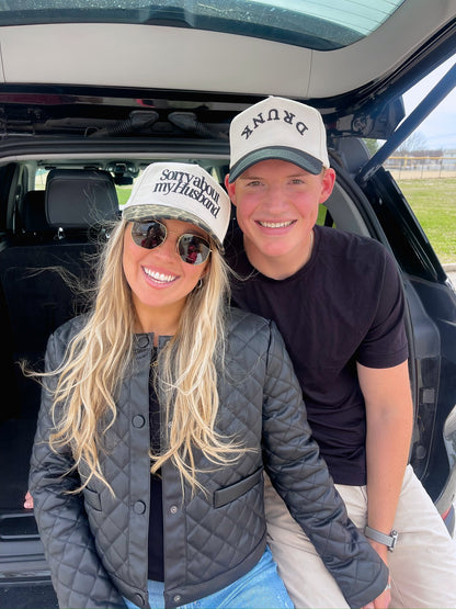 Sorry about my Husband / Wife Vintage Trucker Hat