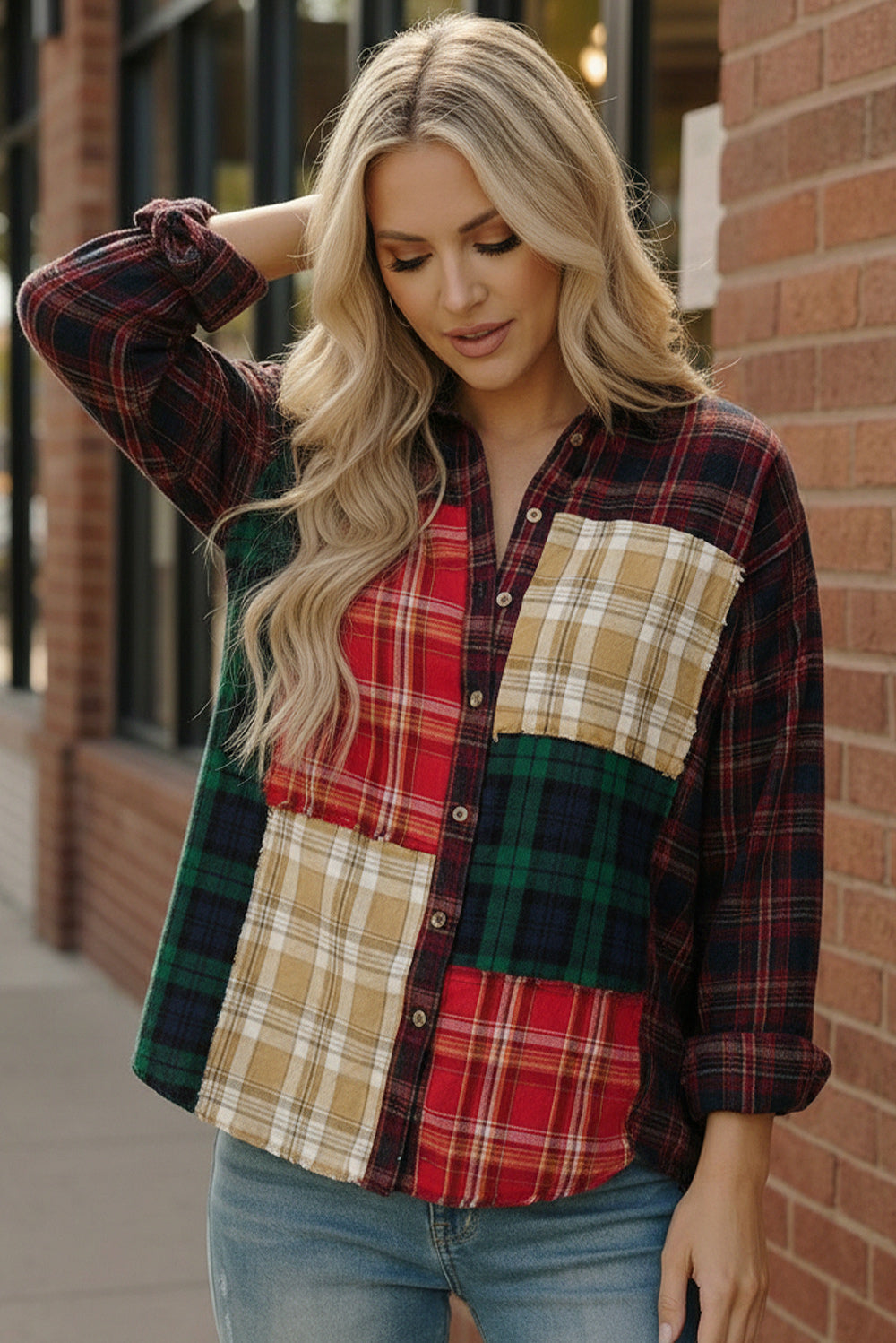 All the Plaids Button Up