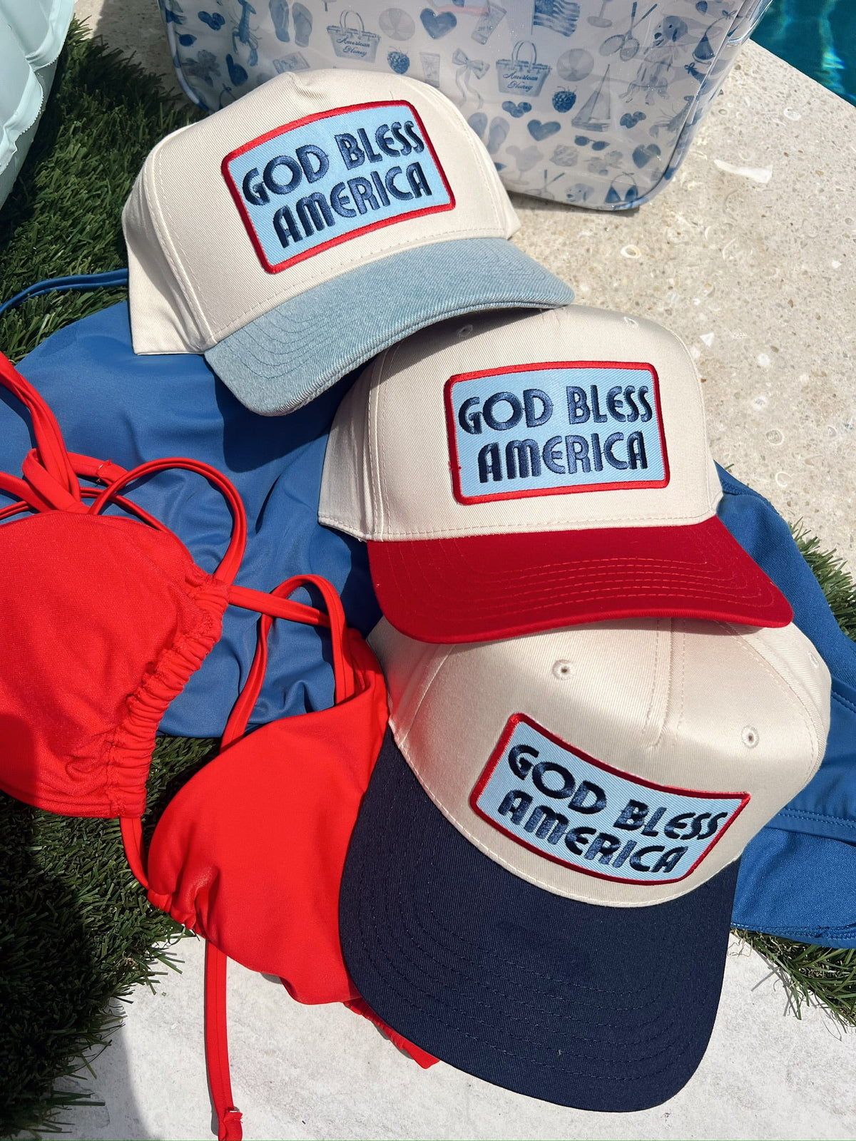 God Bless America - Vintage Trucker Hat