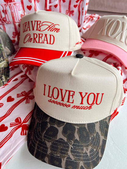 I Love You Sooooo Much - Leopard Vintage Hat