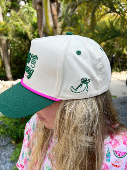 Spicy Marg Social Club - Green Vintage Trucker Hat