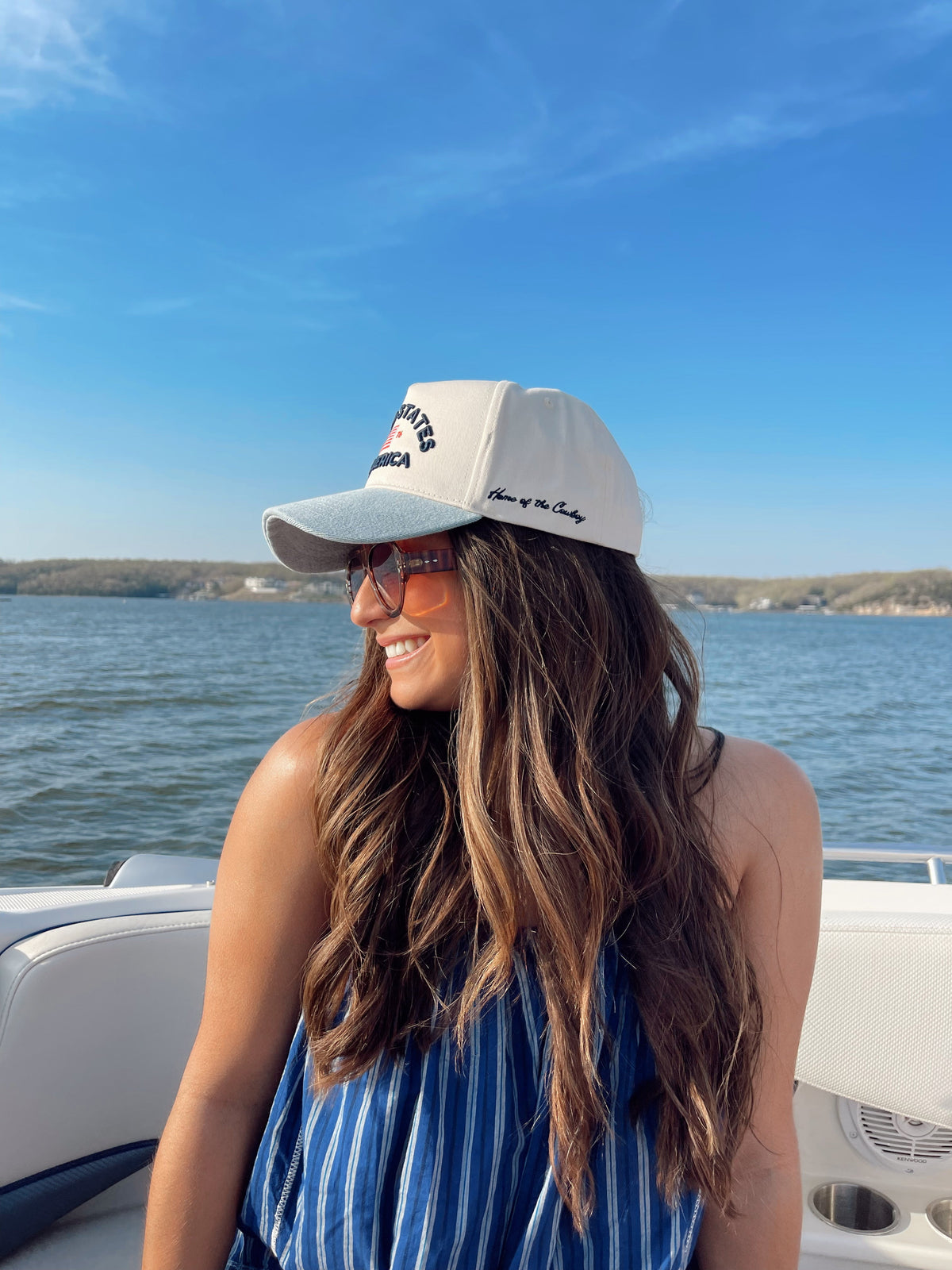 United States of America - Denim Blue Vintage Trucker Hat