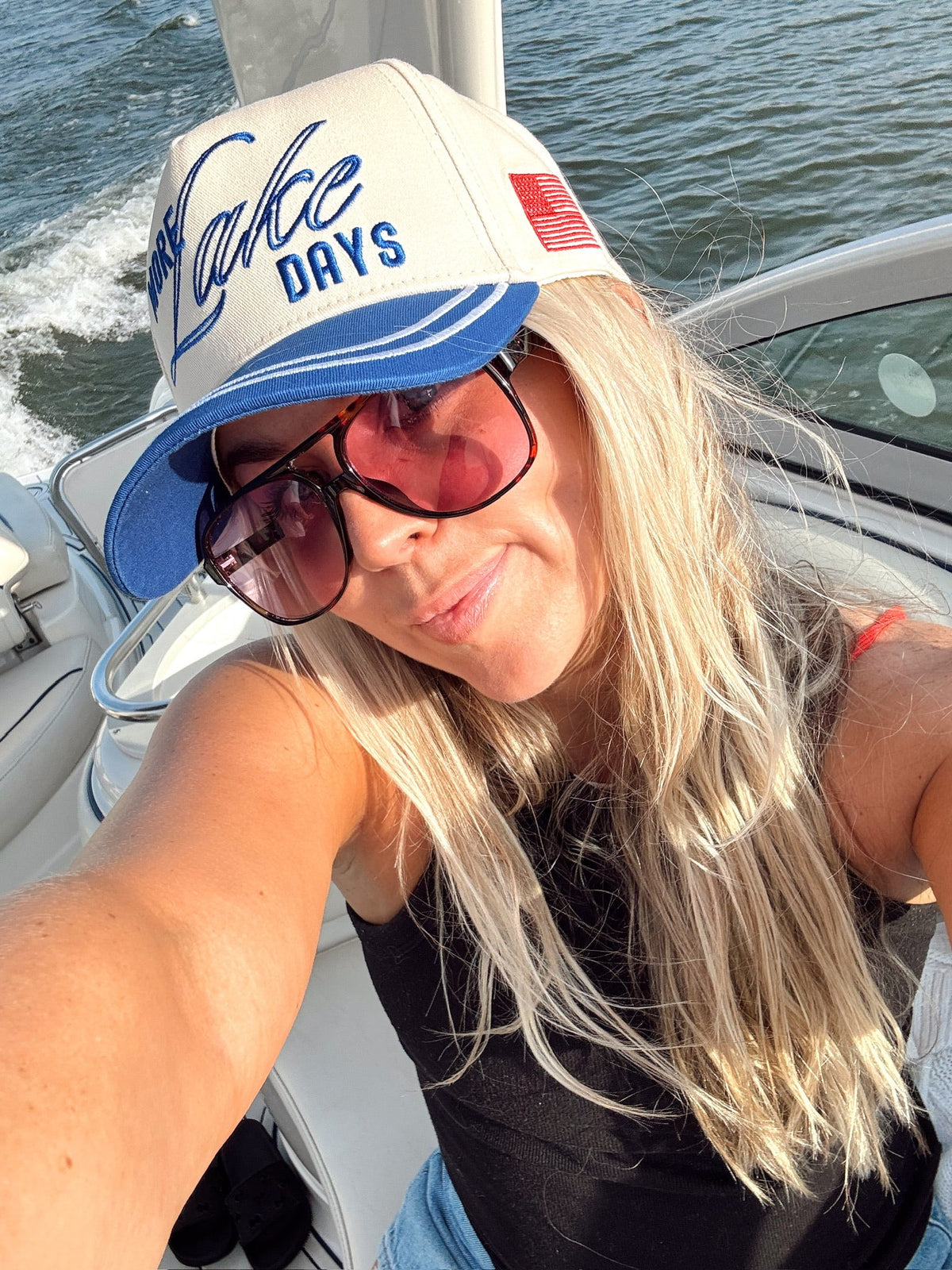 More Lake Days - Royal Blue Vintage Trucker Hat