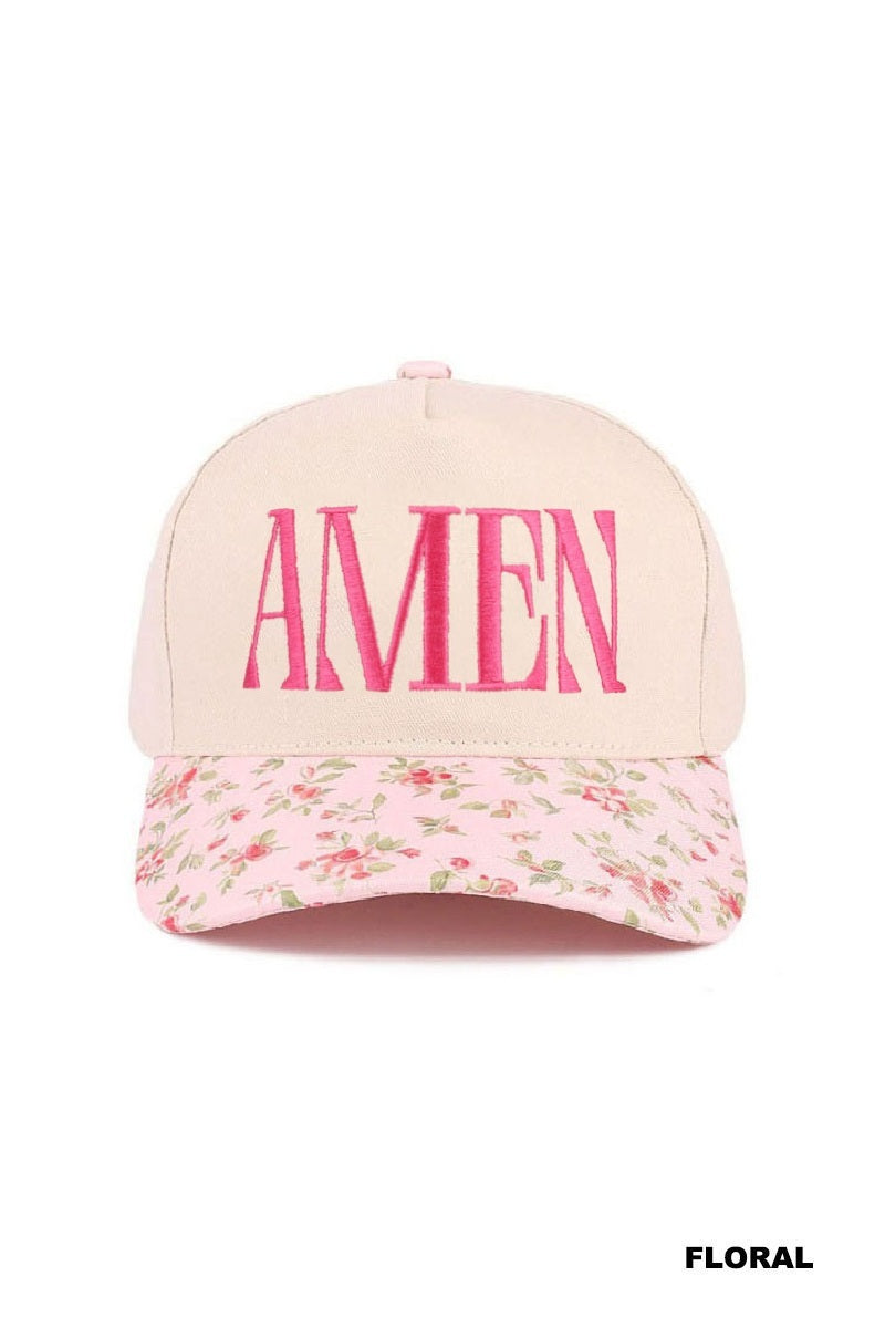 Amen-Two Tone Cotton Hat Zenana