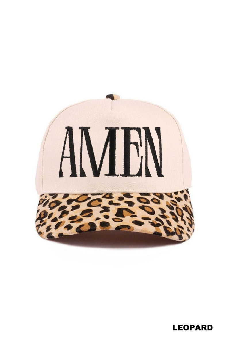 Amen-Two Tone Cotton Hat Zenana