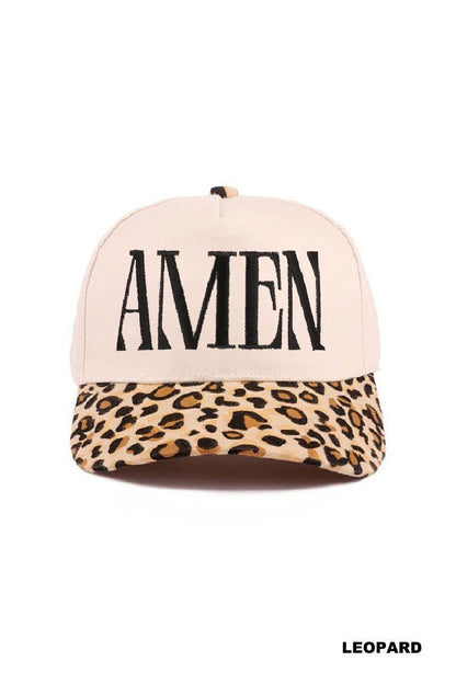 Amen-Two Tone Cotton Hat Zenana