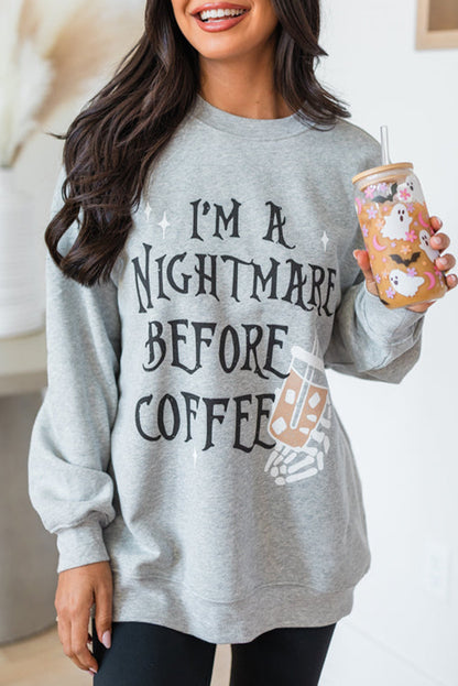 I'M A NIGHTMARE BEFORE COFFEE Sweatshirt