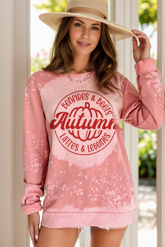 Letter Graphic Long Sleeve Sweatshirt