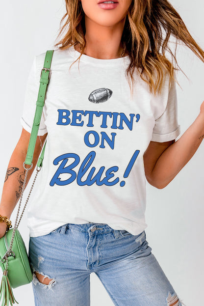 BETTIN ON Crewneck Graphic T Shirt