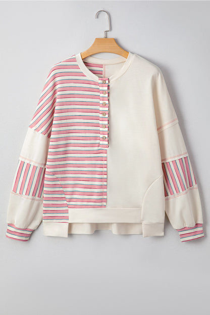 Aadhya Patchwork Oversized Pullover Top