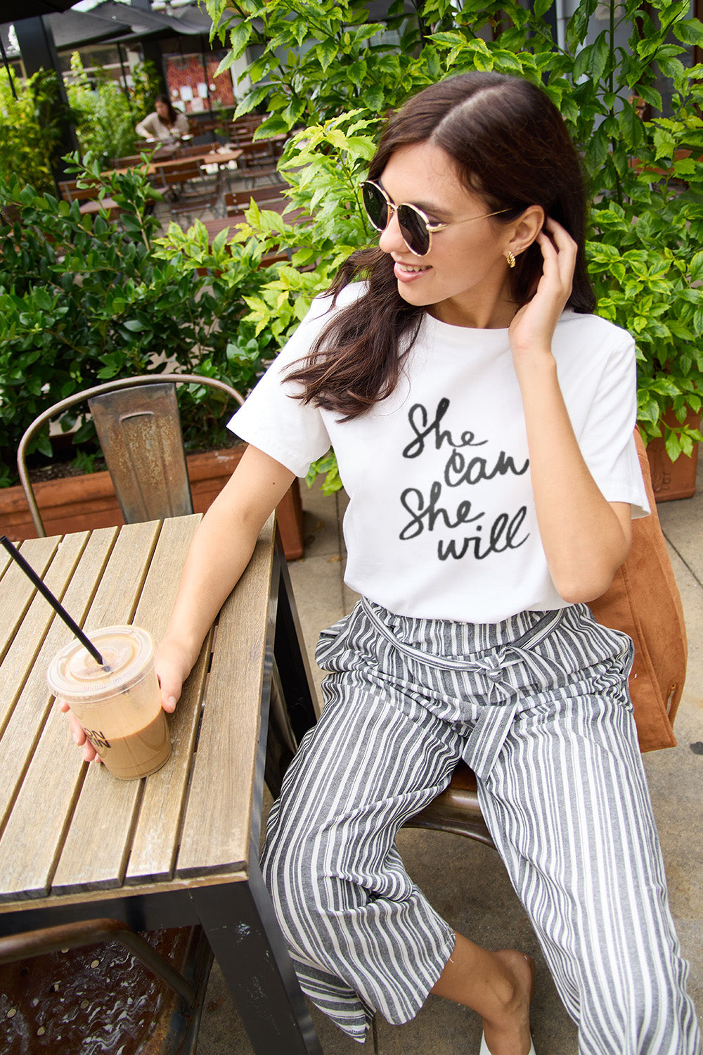 SHE CAN SHE WILL Short Sleeve T-Shirt