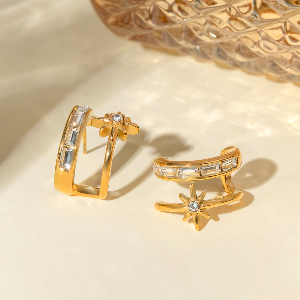 Double-Layered Earrings