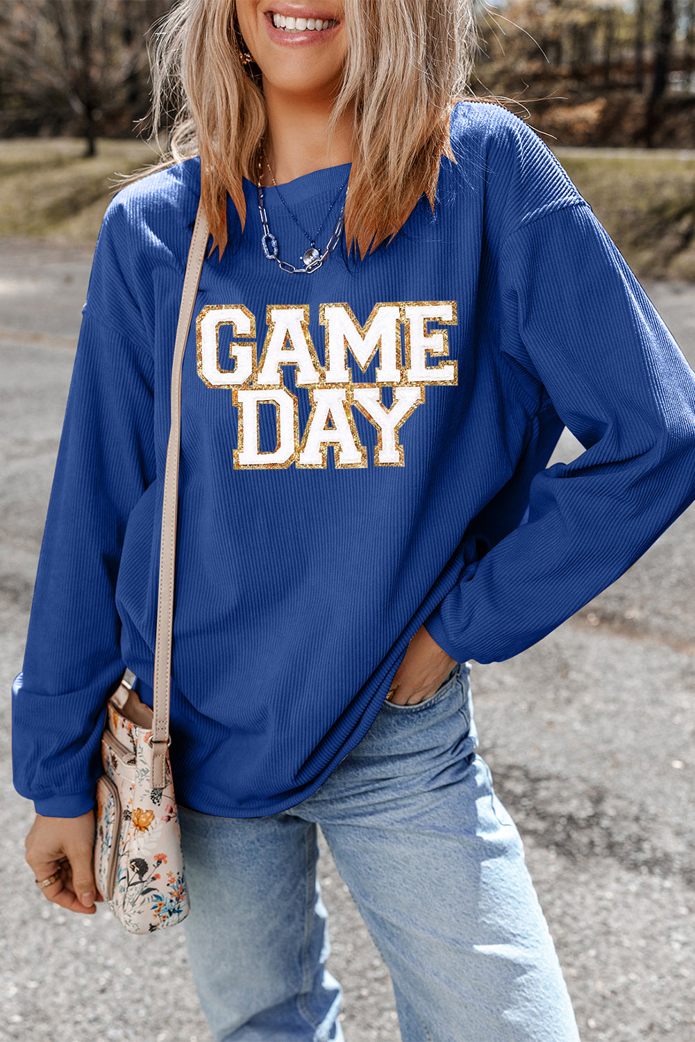 Blue + Gold GAME DAY Sweatshirt