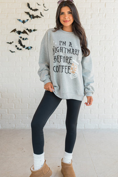 I'M A NIGHTMARE BEFORE COFFEE Sweatshirt