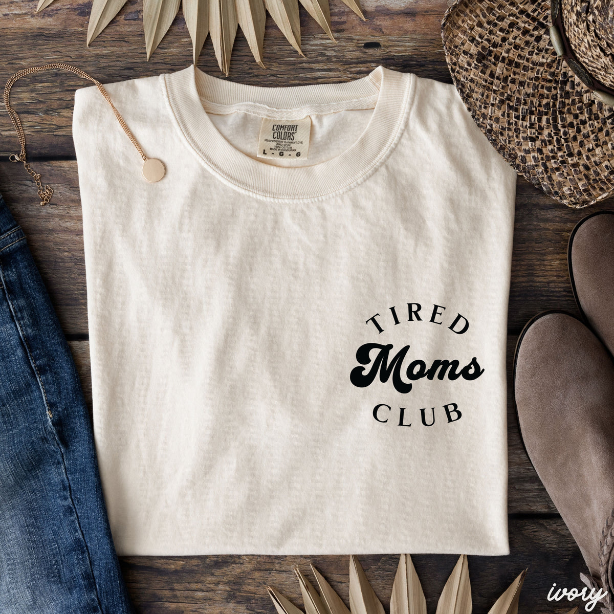 Pocket Tired Moms Club Tee *12 Colors (S-3X)