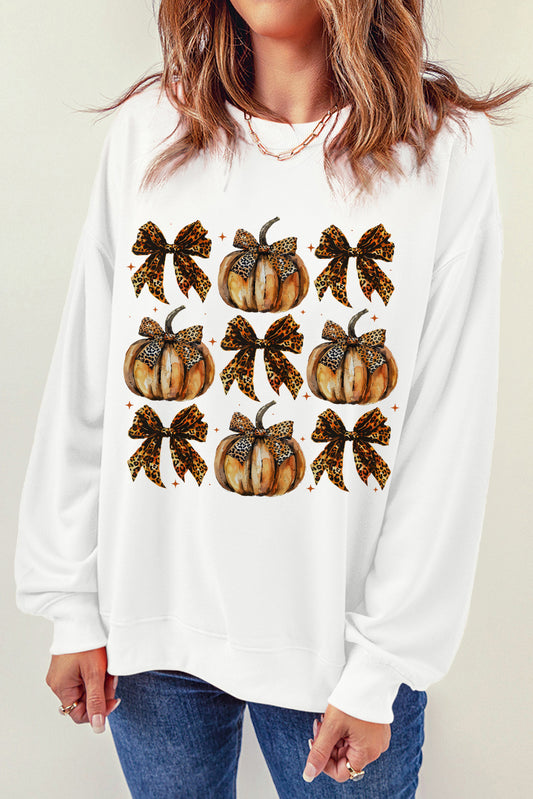 Pumpkin & Bow Sweatshirt